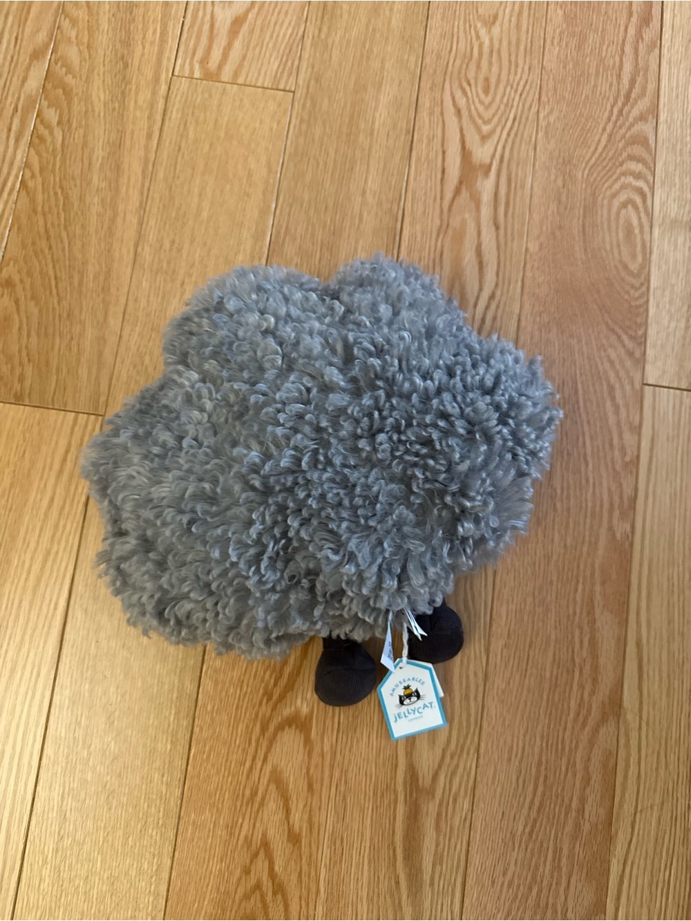 Jellycat Plush Grey cloud Stuffed Toy - Soft Fluffy storm cloud - Picture 3 of 3